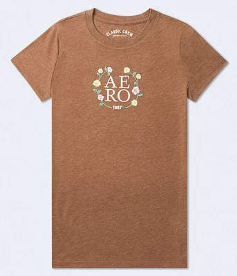 Aero 1987 Floral Graphic Tee