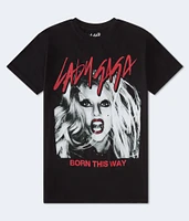 Lady Gaga Born This Way Oversized Graphic Tee