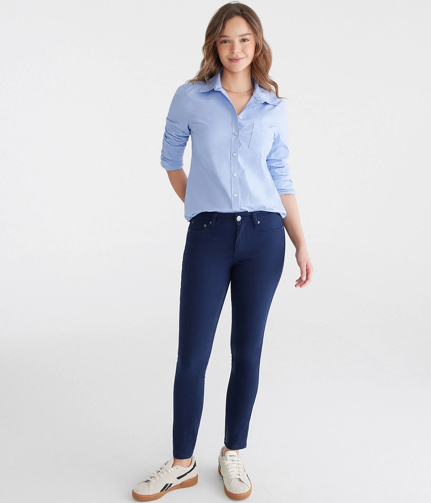 Seriously Stretchy High-Waisted Uniform Jeggings | Aeropostale