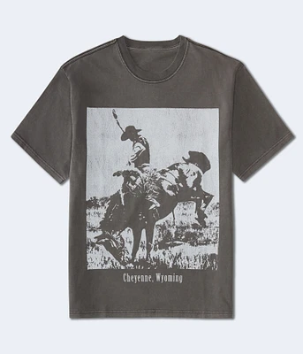 Wyoming Cowboy Graphic Tee