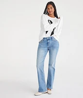 Curvy Mid-Rise Bootcut Jean