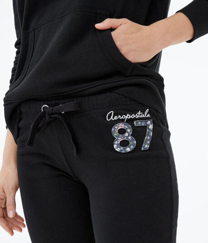Aeropostale 87 Floral Fill Cinched Sweatpants