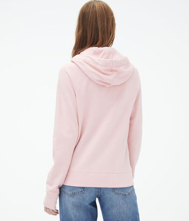 aeropostale washed cropped full zip hoodie