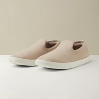 Women's Wool Loungers - Rugged Beige (Natural White Sole)