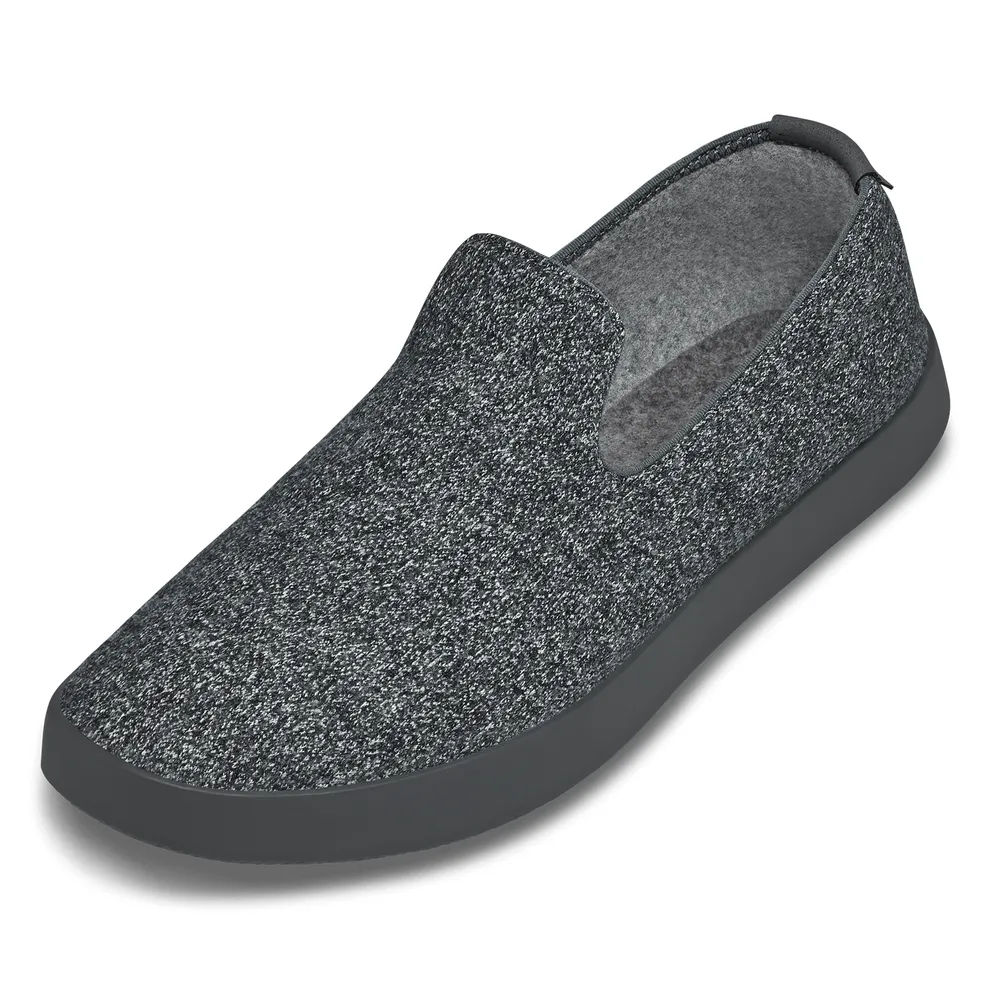 Women's Wool Loungers - Natural Grey (Dark Sole)