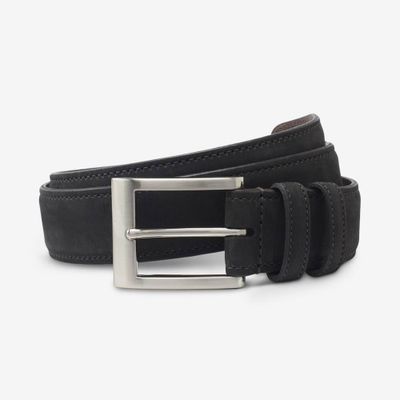 Wide Basic Suede Dress Belt