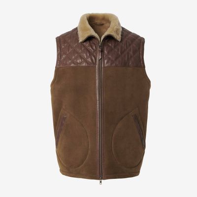 Shearling Quilted Vest