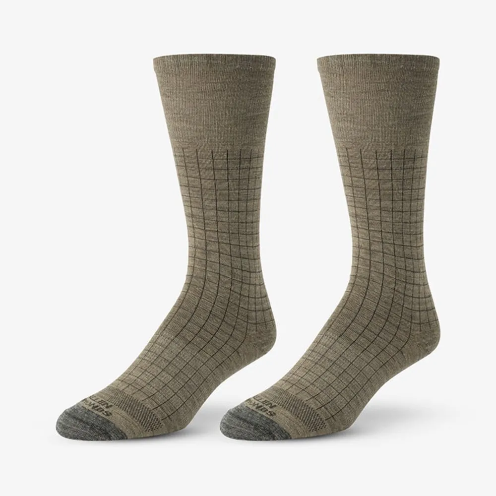 Windowpane Merino Cool Dress Socks