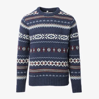Schott® N.Y.C. Fair Isle Crewneck Sweater