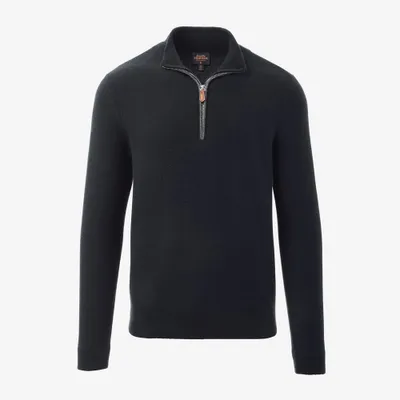 Allen Edmonds Wool-cashmere Quarter-zip Sweater