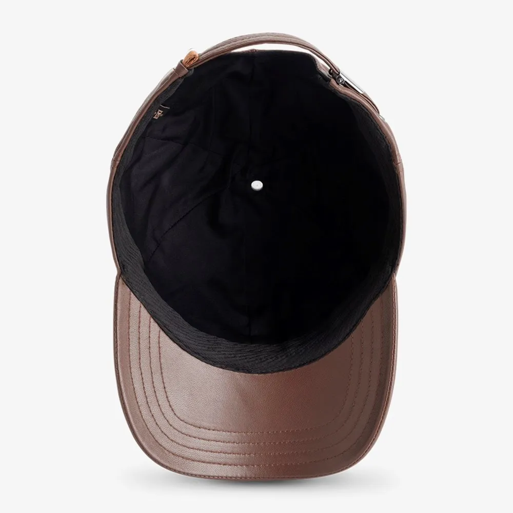 Leather Baseball Cap