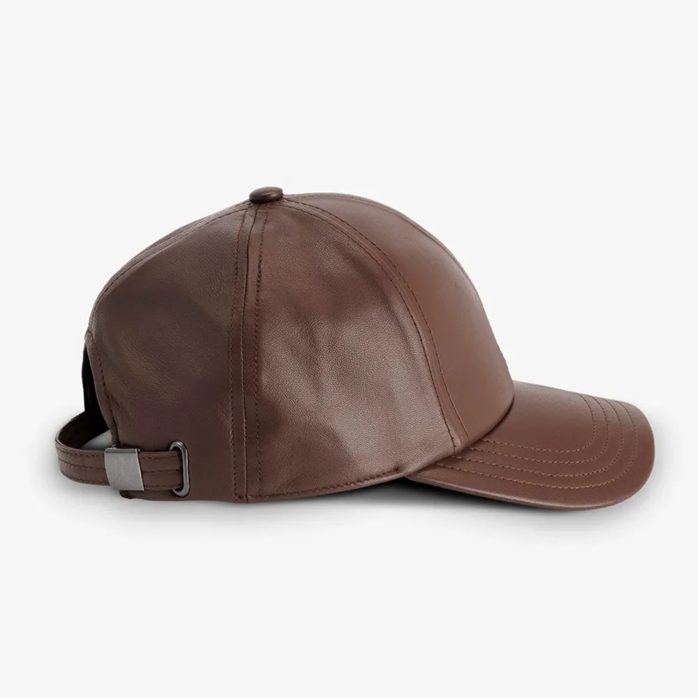 Leather Baseball Cap