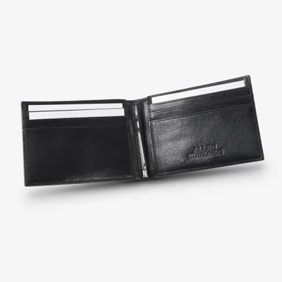 Bifold Leather Wallet with Money Clip