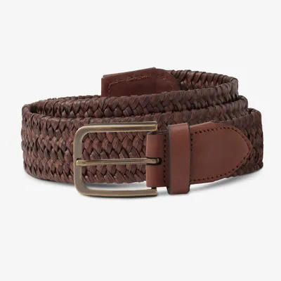 Cross Street Stretch Woven Leather Casual Belt