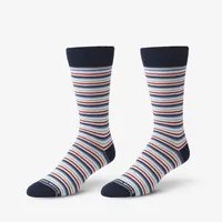 Navy Multi Stripe Sock