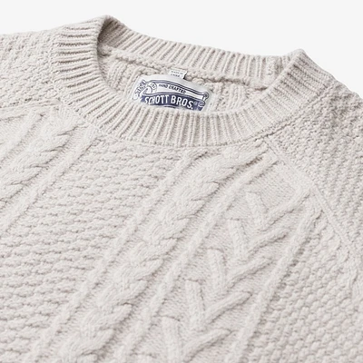 Schott® N.Y.C. Merino Wool Fisherman Sweater