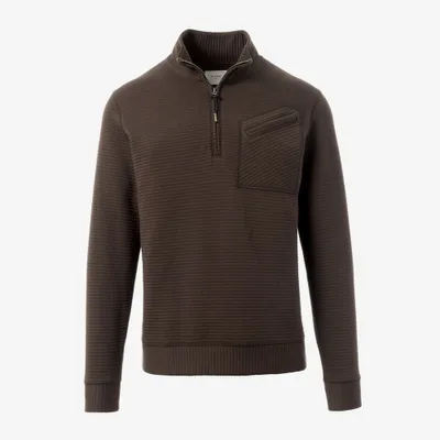 Billy Reid Quilted Half-zip Pullover