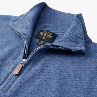 Cashmere Quarter-zip Sweater