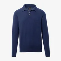 Cashmere Long-sleeve Sweater Polo