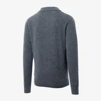 Cashmere Long-sleeve Sweater Polo