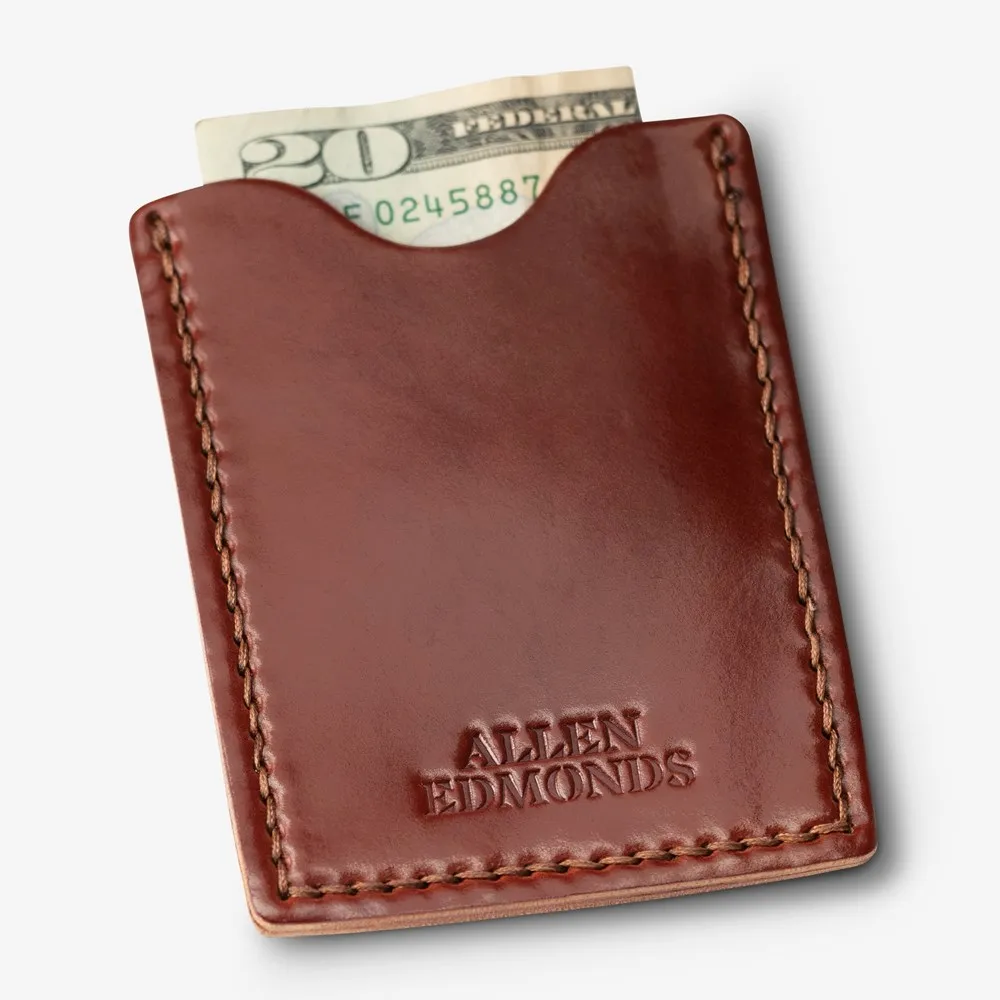 Shell Cordovan Leather Card Case