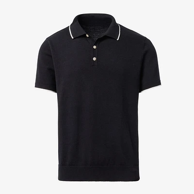 Short Sleeve Knit Polo