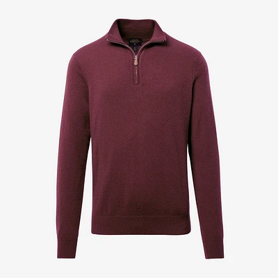 Cashmere Quarter-zip Sweater