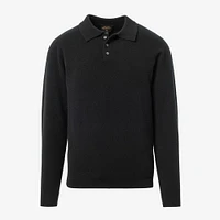 Cashmere Long-sleeve Sweater Polo