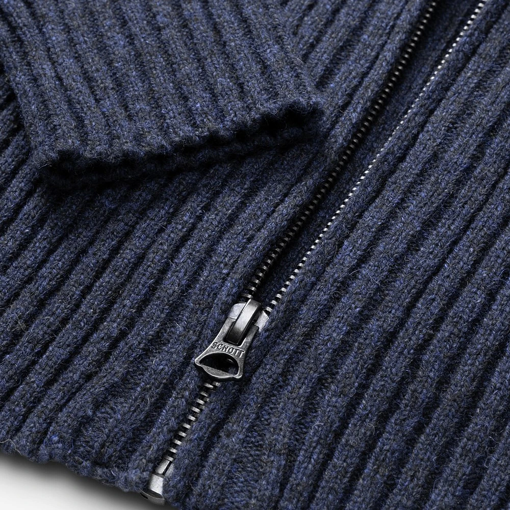 Schott® N.Y.C. Ribbed Knit Track Jacket