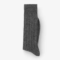 Cashmere Blend Rib Socks