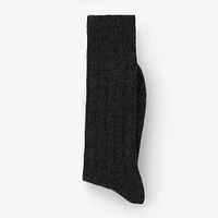 Cashmere Blend Rib Socks