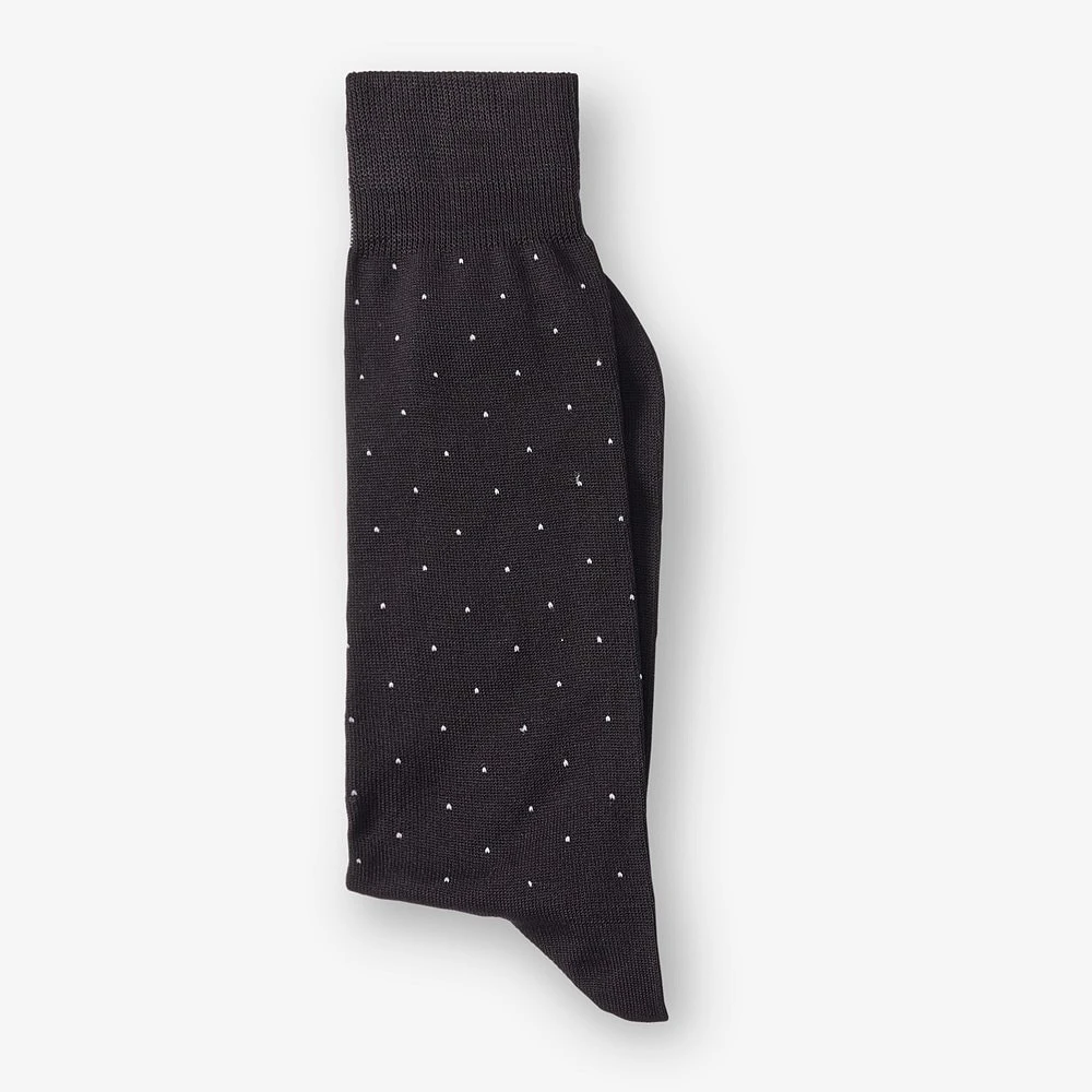 Pin-dot Cotton Dress Socks