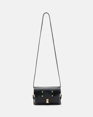 AllSaints Miro Mini Leather Crossbody Bag,, Size: One
