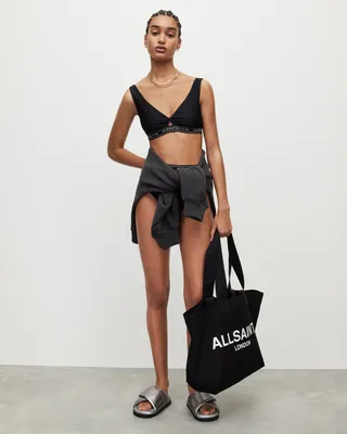 ALLSAINTS Nico Monogram Triangle Bikini Top