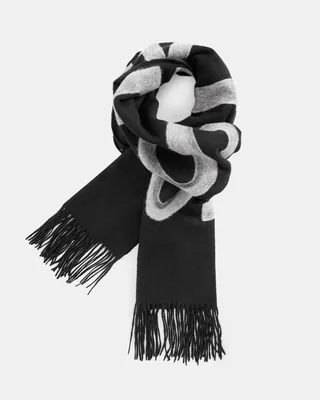 AllSaints Women's Anita Leopard Print Jacquard Scarf