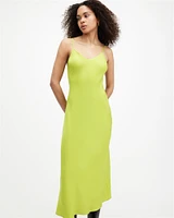 AllSaints Bryony V-Neck Midi Slip Dress,, Size: UK