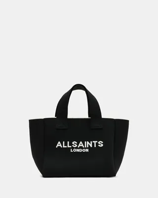 AllSaints Izzy Logo Print Knitted Mini Tote Bag,, Size: One