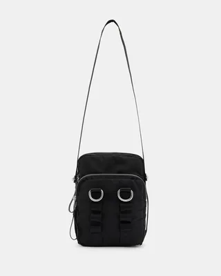 AllSaints Steppe Recycled Crossbody Bag,, Black, Size: One Size
