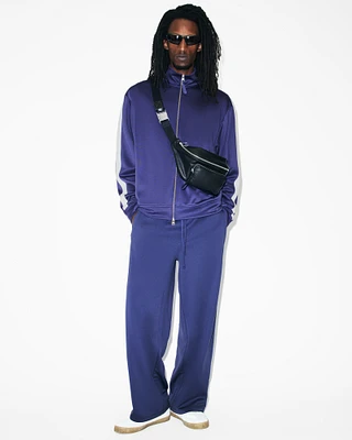 AllSaints Lester Wide Leg Sweatpants,, Blue, Size: