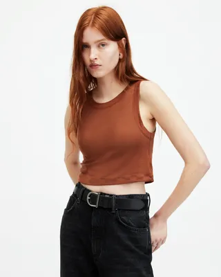 Rina Crew Neck Sleeveless Tank Top