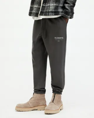 AllSaints Underground Logo Relaxed Fit Sweatpants,, Shaded Grey, Size: S