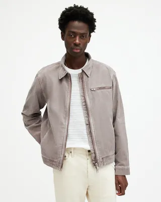 AllSaints Kippax Corduroy Workwear Jacket,, CHESTNUT TAUPE, Size: