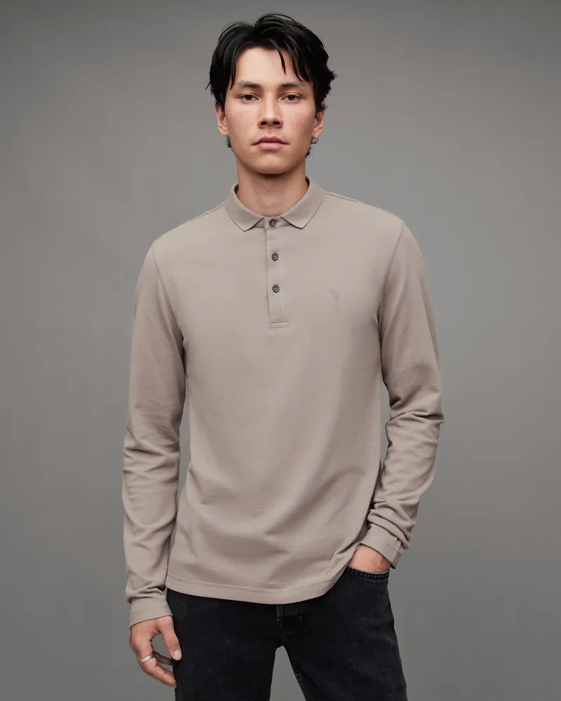 All Saints, Shirts, All Saints Reform Long Sleeve Polo