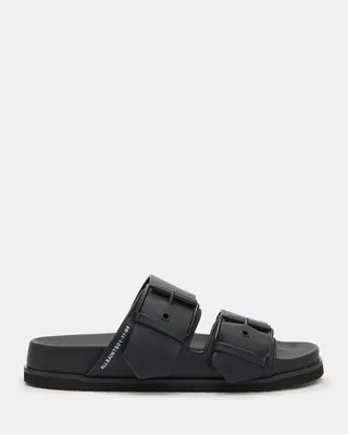 AllSaints Sian Leather Sandals,, Black, Size: UK