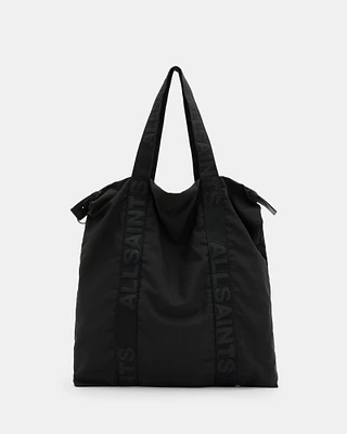 AllSaints Afan Spacious Recycled Tote Bag,, Black, Size: One Size