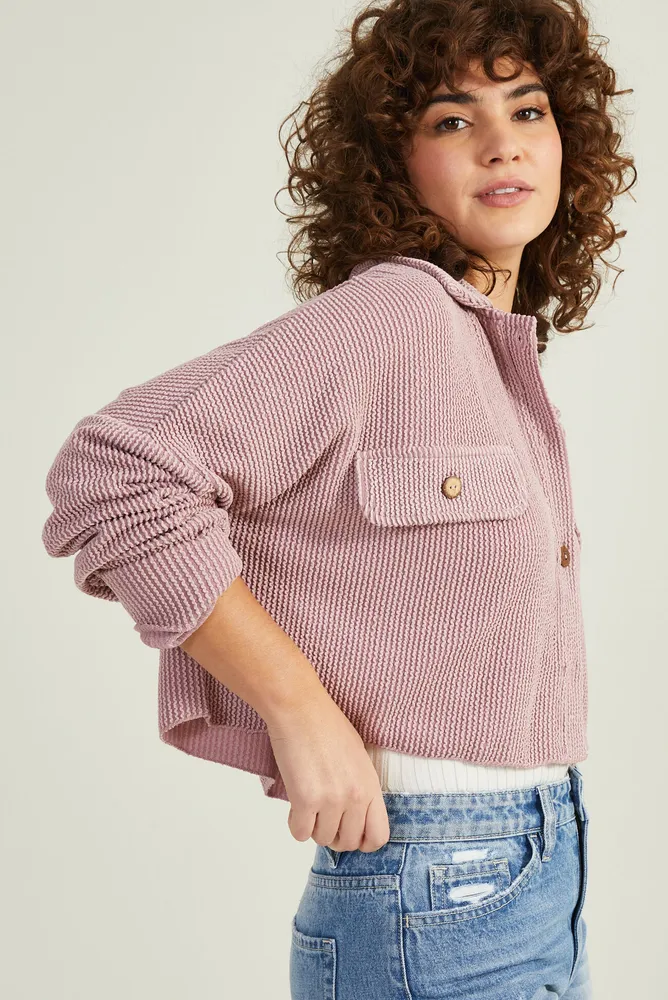 Brooke Cropped Button Top