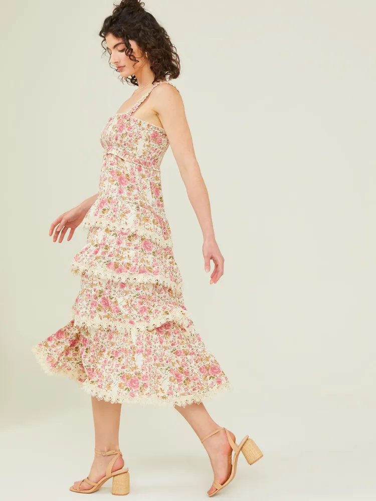 Alissandra Floral Midi Dress