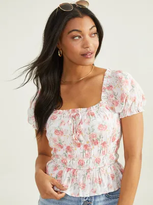 Elena Floral Top