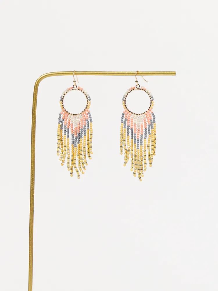 Boho Fringe Dangle Earrings