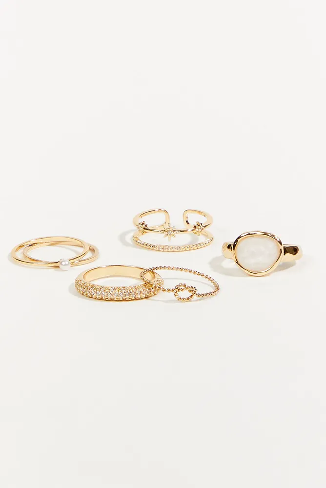 Glitz Dainty Ring 6 Pack